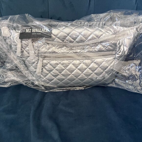 NWT MZ Wallace Crosby Sling bag matte silver - Picture 10 of 10